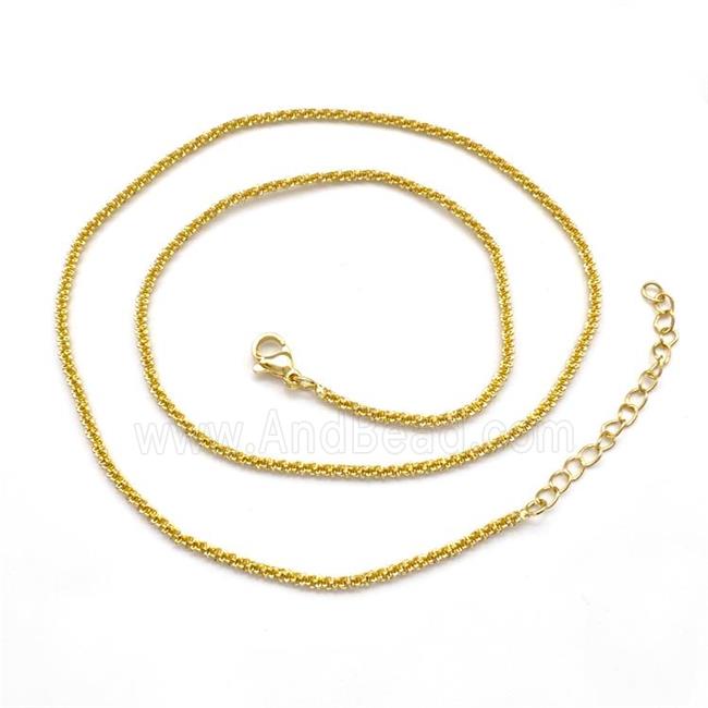 Copper Necklace Chain Gold Plated