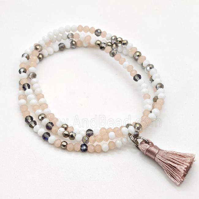 Chinese Crystal Glass Bracelets Stretchy