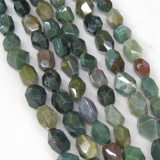 India Agate nugget beads, freeform