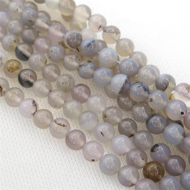 Heihua Agate Beads, round
