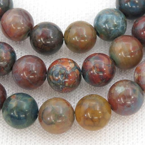 round Agate Beads, mix color