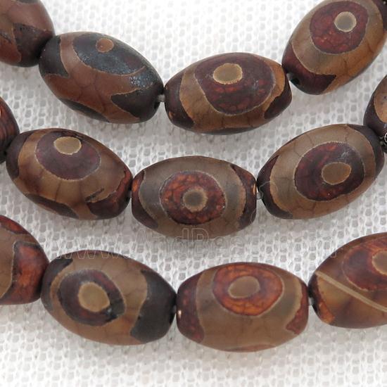Tibetan Agate rice beads, eye