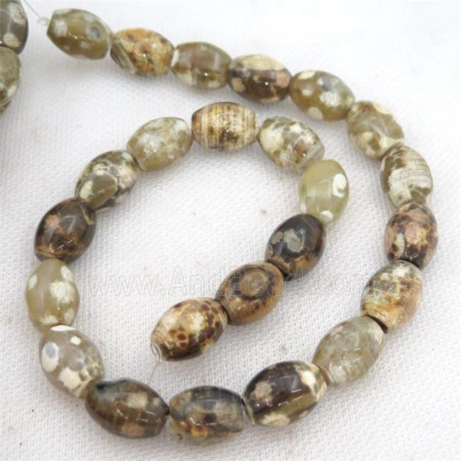 Tibetan Agate rice beads
