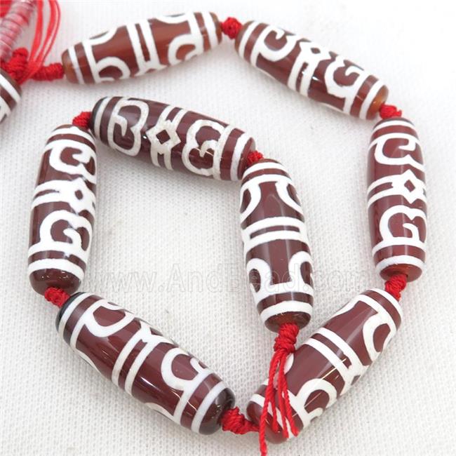 Tibetan Agate rice beads
