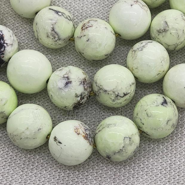 Natural Lemon Jasper Beads Smooth Round