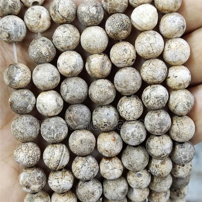 Natural Agate Beads Round Dye