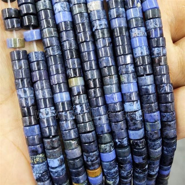 Natural Dumortierite Heishi Spacer Beads Blue