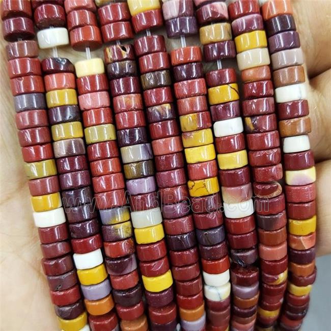 Natural Mookaite Heishi Spacer Beads Multicolor