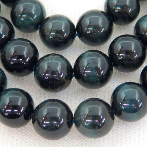 inkblue Tiger eye stone beads, round