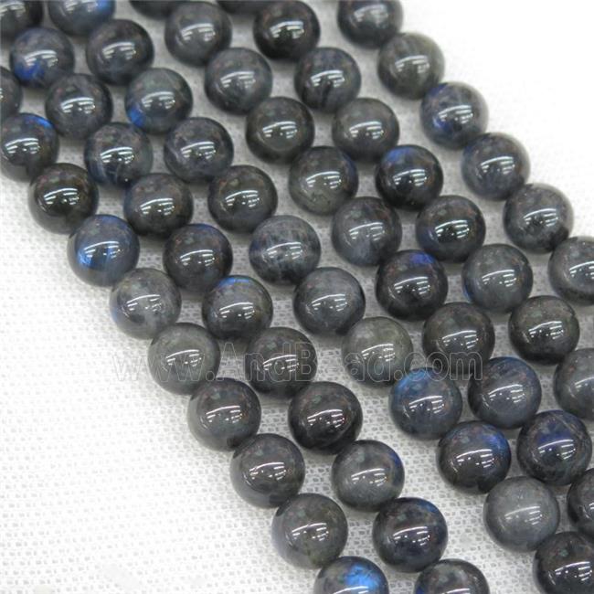 black Labradorite Beads, blue light, AAAA-Grade