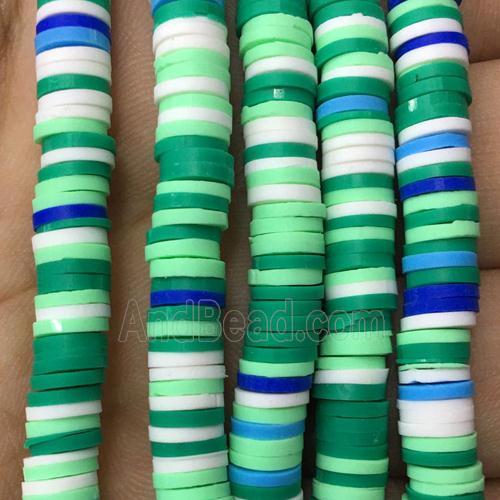 Fimo Polymer Clay Beads, heishi, mixed color