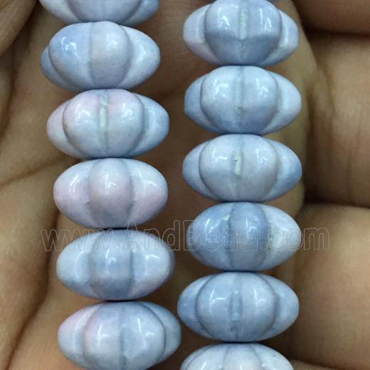 dichromatic Alashan Agate Beads, pumpkin