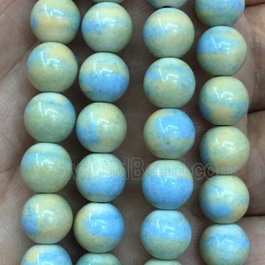 dichromatic round Alashan Agate Beads