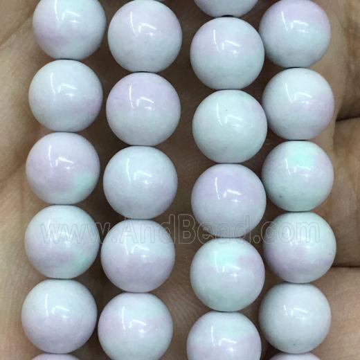 dichromatic round Alashan Agate Beads, purple
