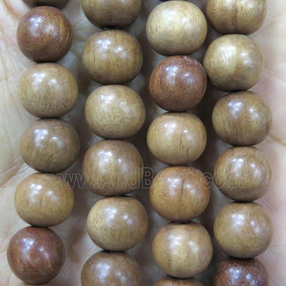 round IronWooden beads, khaki