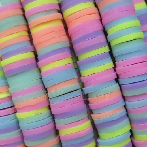 Fimo Polymer Clay heishi beads, mixed color