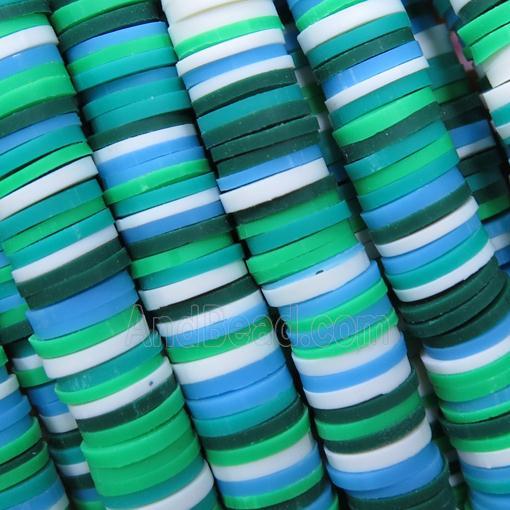 Fimo Polymer Clay heishi beads, mixed color