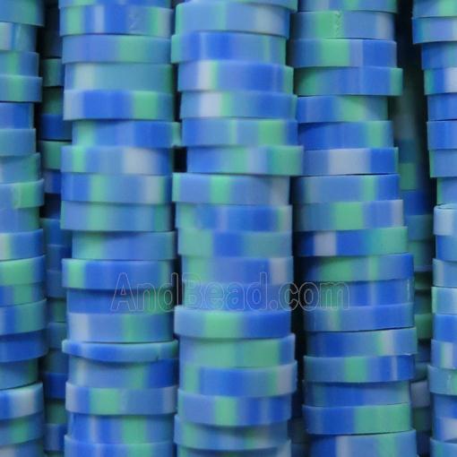 Fimo Polymer Clay heishi beads, multicolor