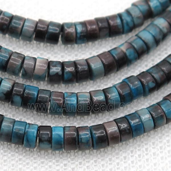 blue Rainforest stone heishi beads