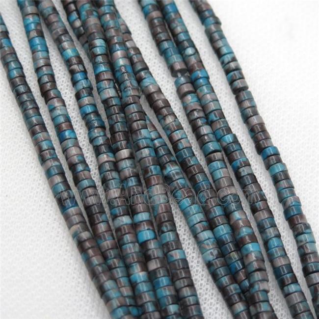 blue Rainforest stone heishi beads