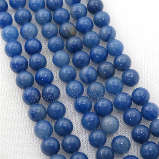 blue Aventurine Beads, A-Grade, round