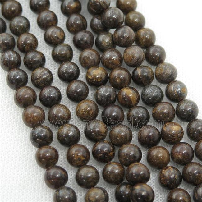 round Bronzite Beads