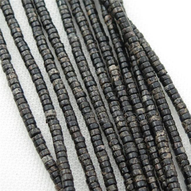 blue Imperial Jasper heishi beads