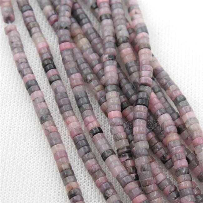 Rhodonite heishi beads