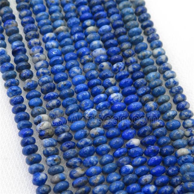 blue Lapis Lazuli rondelle beads