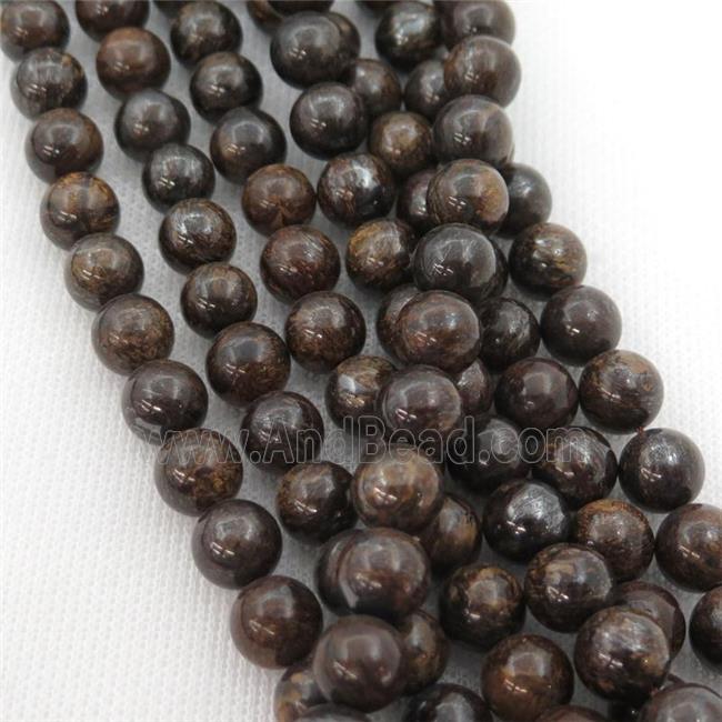 round Bronzite Beads