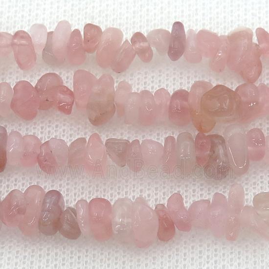 Madagascar Rose Quartz chip beads