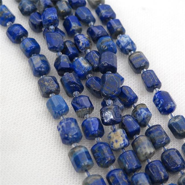 blue Lapis beads, freeform