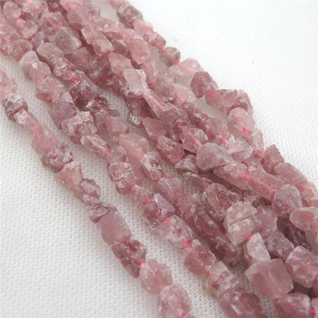 Strawberry Quartz chip beads