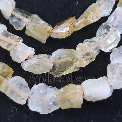 yellow Citrine chip beads