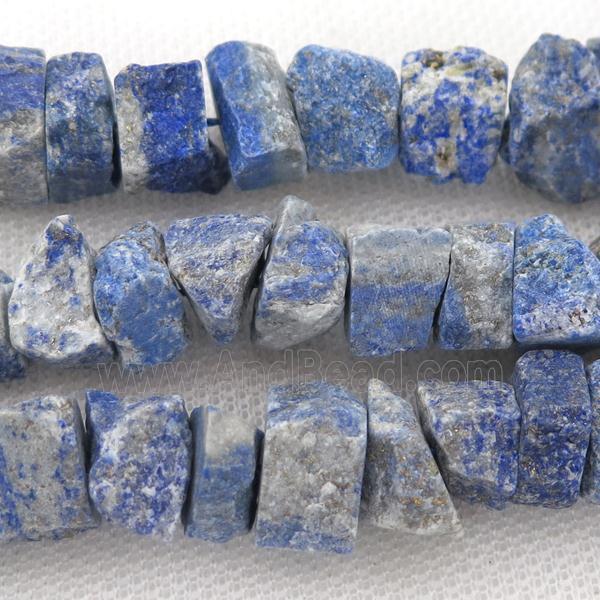 blue Lapis chip beads, freeform