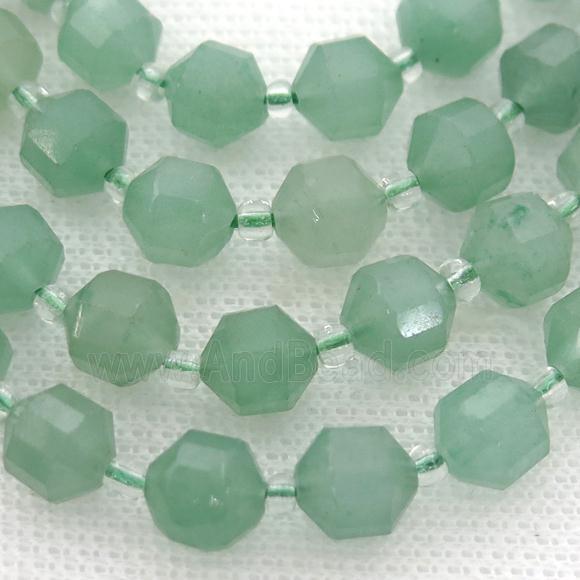 green Aventurine bullet beads