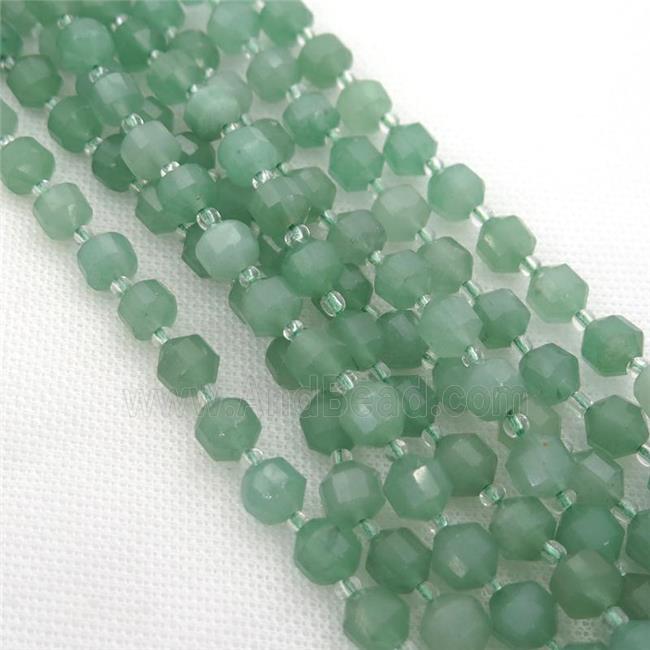 green Aventurine bullet beads