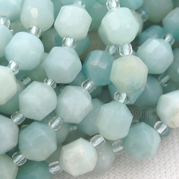 blue Amazonite bullet beads