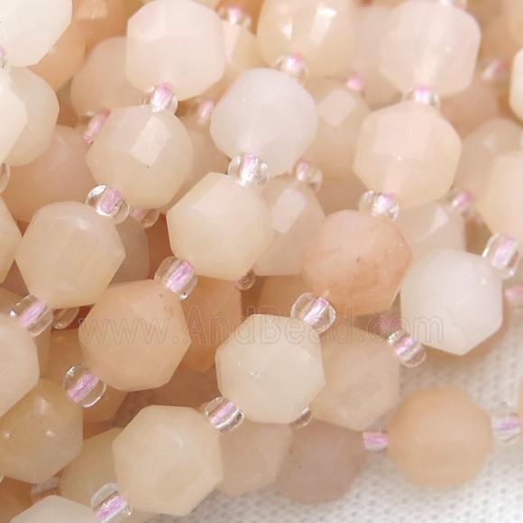 pink Aventurine bullet beads