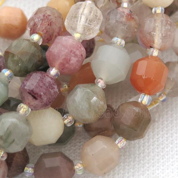 mix Gemstone bullet beads