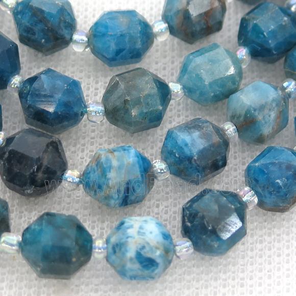blue Apatite bullet beads