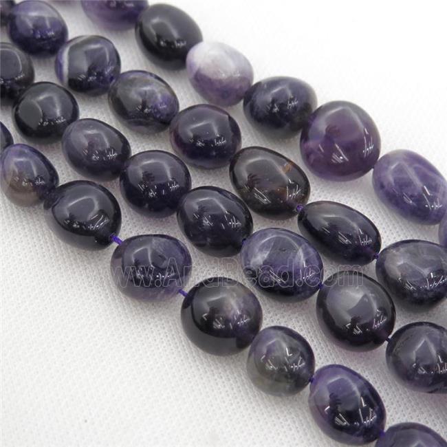 purple Amethyst Beads, freeform