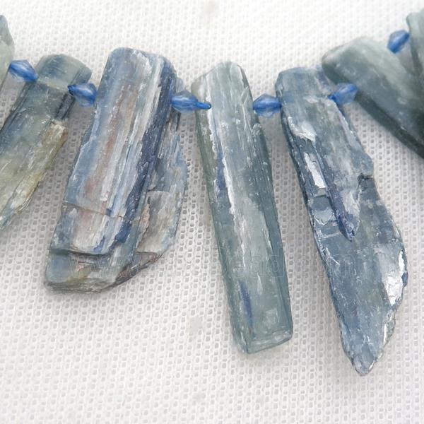 blue Kyanite stick beads