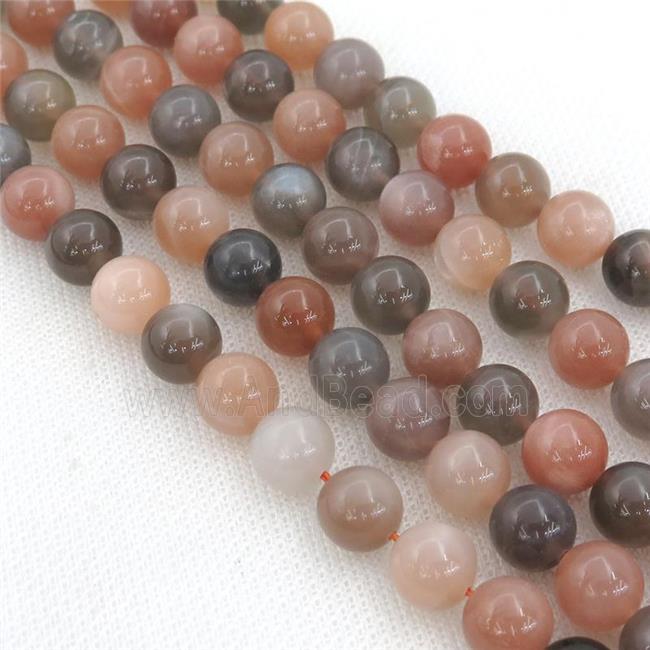mixed MoonStone Beads, round, AA-grade