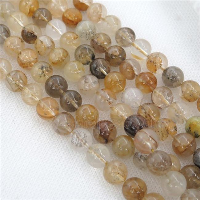 landscape Quartz Beads, round