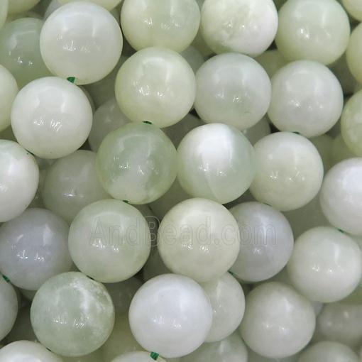 Burmese Chrysoprase Beads, round
