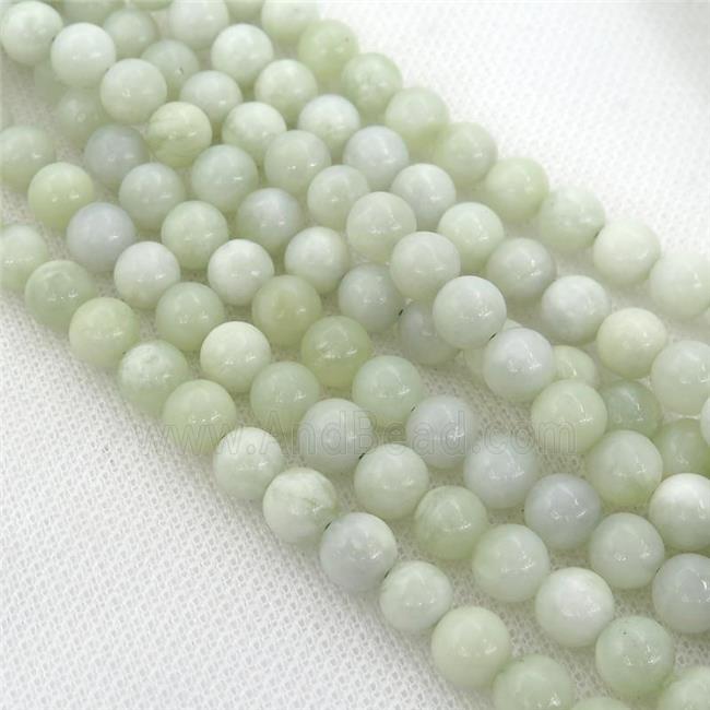 Burmese Chrysoprase Beads, round
