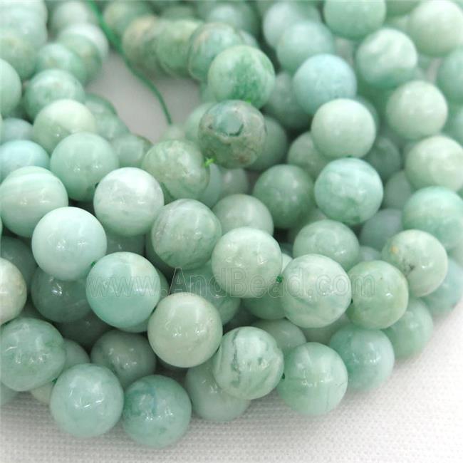 Chinese Green Fluorite Beads, round