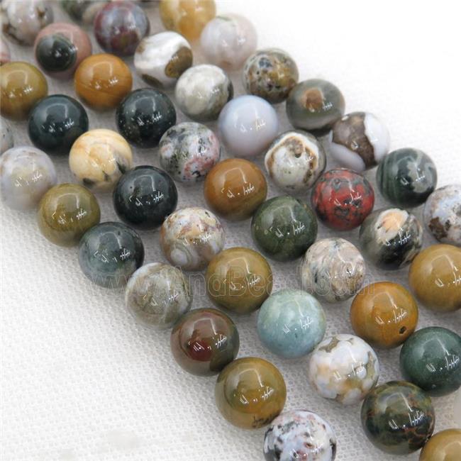 Ocean Agate Beads, round