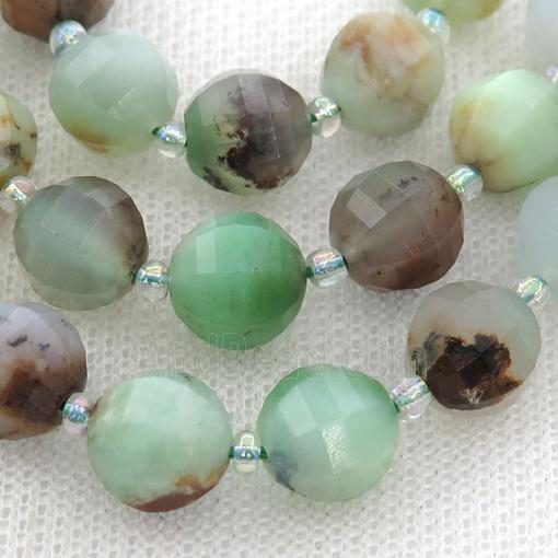 green Australian Chrysoprase lantern Beads